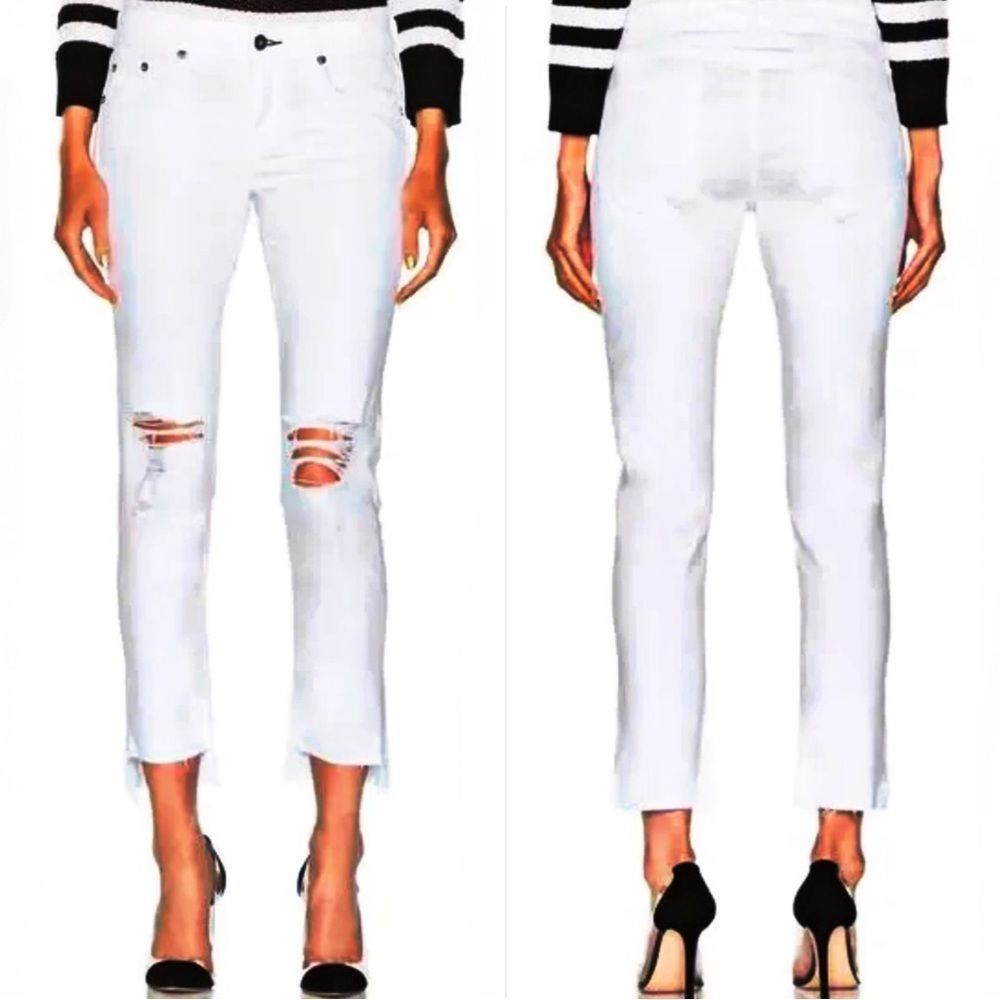 Rag & Bone Dre Capri in White - Picture 15 of 15